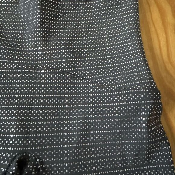 Spanx By Sara Blakely Gray Metallic Mist Dot Print Legging S/P - Picture 4 of 9